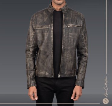 Dion Leather Biker Jacket